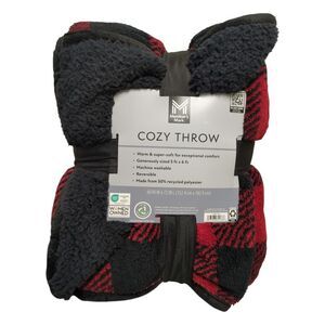 Buffalo Plaid - Member's Mark Warm & Soft Reversible Cozy Polyester Throw, 60"x7